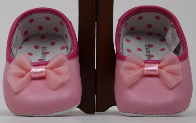 TrumpetteToo Trumpette Too Pink Bow Infant Dance Shoes Size 6-9 months NIP