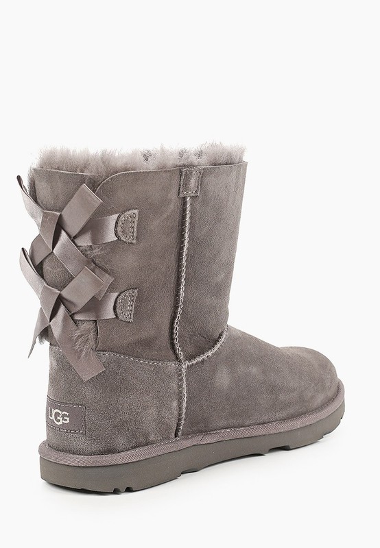 UGG 1017394t Toddler Girls Bailey Bow II Grey BOOTS Sz 9