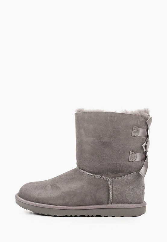 UGG 1017394t Toddler Girls Bailey Bow II Grey BOOTS Sz 9