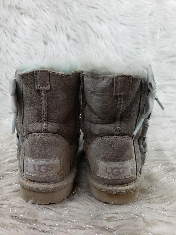 UGG 1017737T Gray Bow Booties Boots Size 6 / 22.5