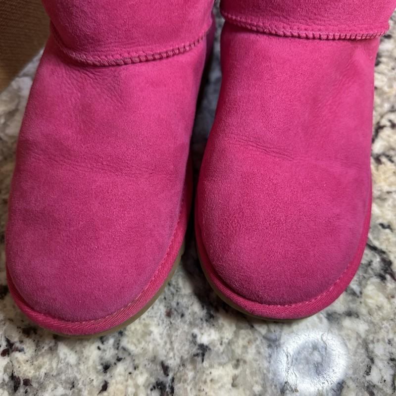 Ugg Australia Bailey Bow Boot In Cerise (Hot Pink) Size 6