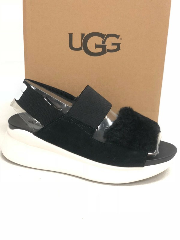 UGG Australia Women's Silverlake Sandals Sneakers Black 1101919 Shoes