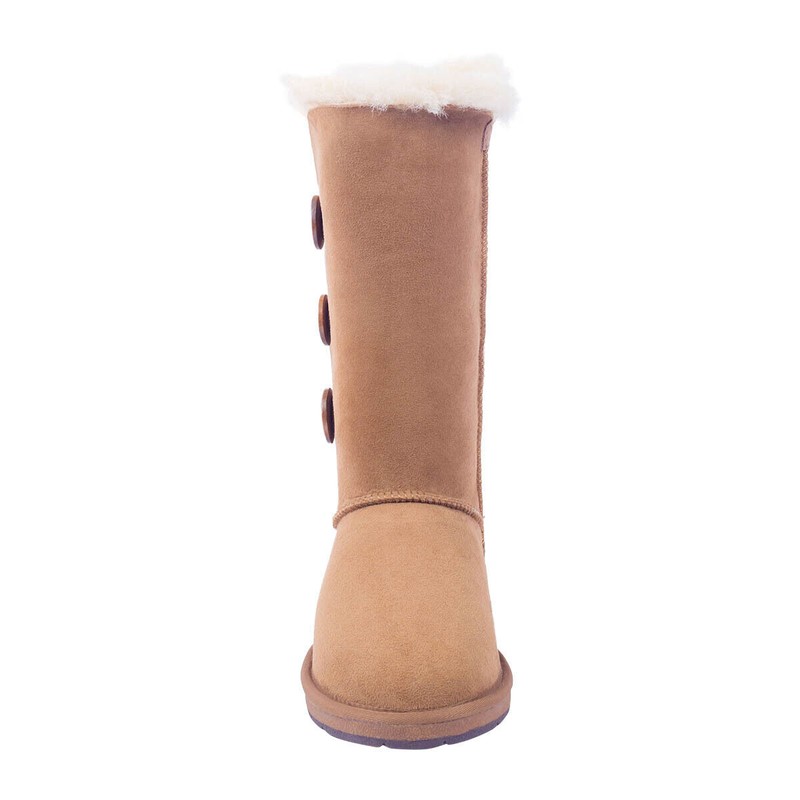 UGG Button Boots Womens Mens Mini Short Tall Classic Sheepskin Non-Slip Chestnut