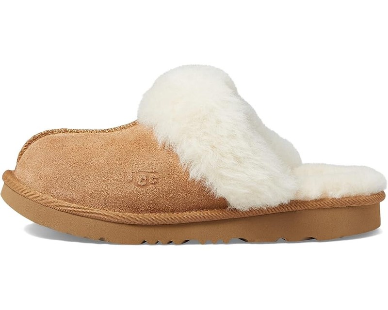 UGG Cozy II Slipper Big Kids Suede Upper 1019065K Chestnut 100% Authentic New