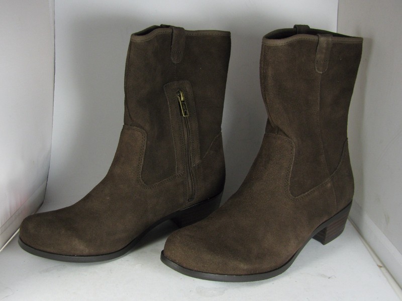 UGG Girls Boots Brown Suede Winter UGGPure Wool Pull On Briar 6 36 New