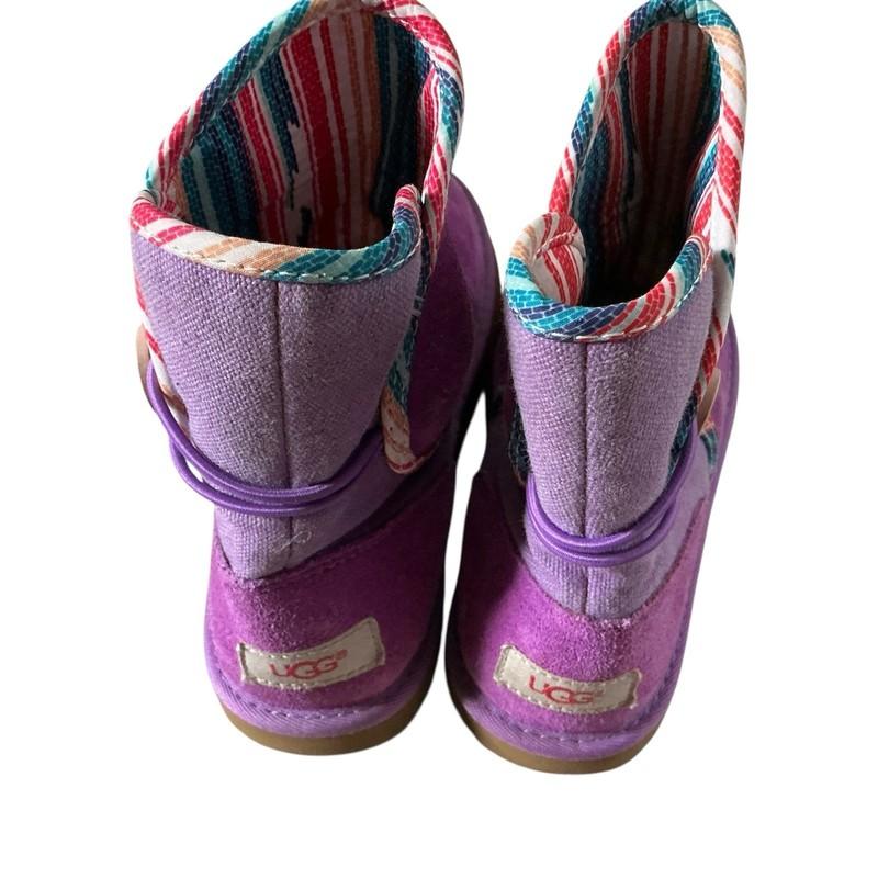UGG Girls Leona Suede Boots Crazy Plum Size 3