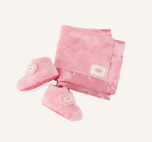 UGG I BIXBEE AND LOVEY BLANKET SET 04/05 PINK