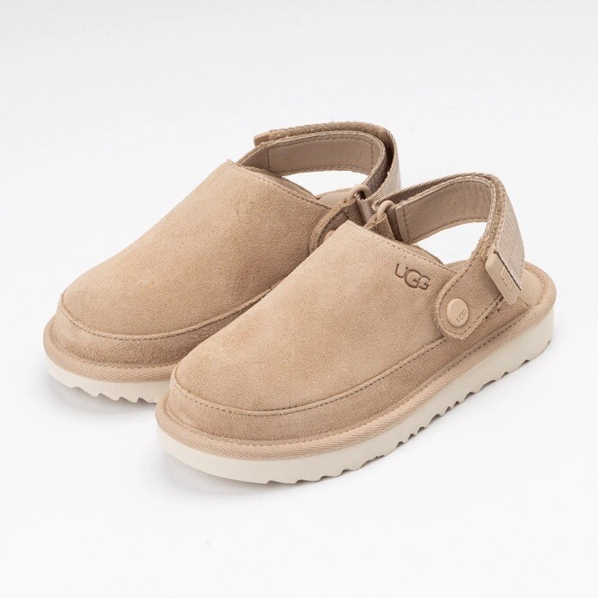 Ugg Kids' Goldenstar Clog Slippers US 4/5/6 BIG KID Driftwood/Chestnut/Black