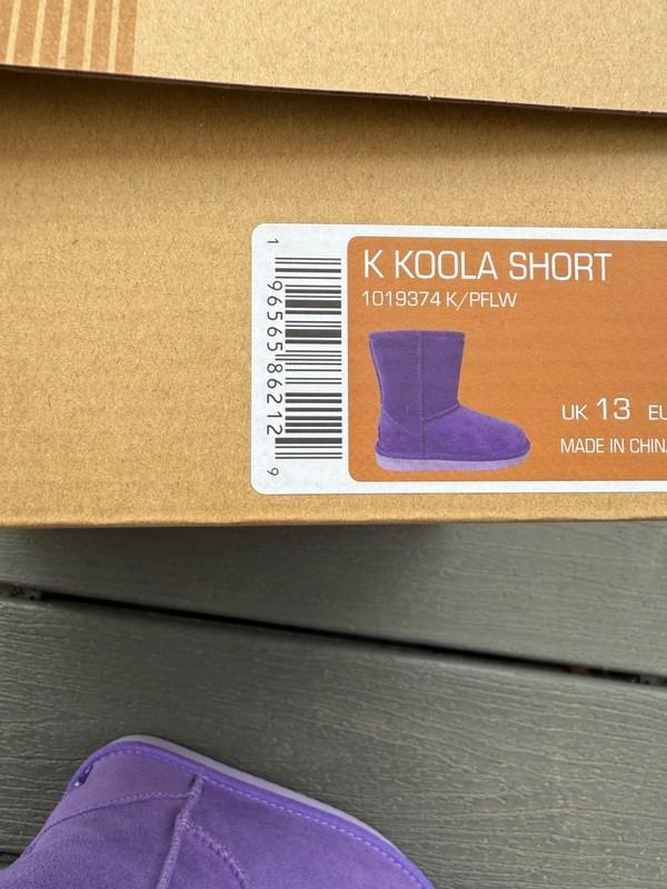 Ugg Koolaburra Boots Koola Short Girls Purple Suede