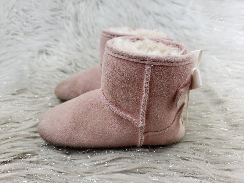 UGG Pink Suede Toddler Slip On Booties Boots Size US 4-5 EUR 20.5