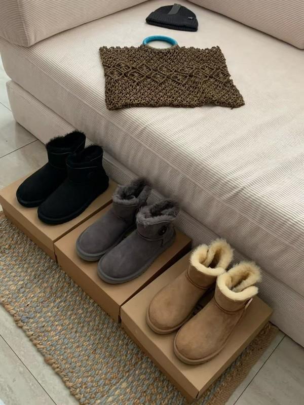 UGG Premium Mini Button Ugg Boots Bailey Women’s Single Button Sheepskin US4-US9