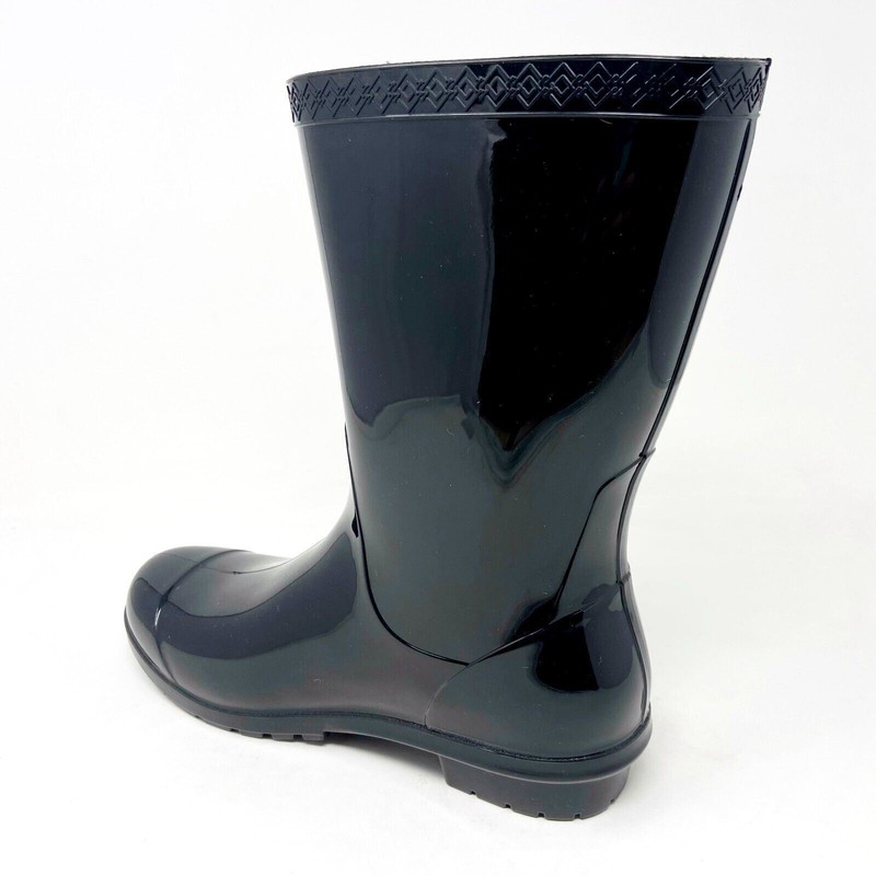 UGG Sienna Black Womens Waterproof Rubber Outdoor Winter Rain Boots 1014452