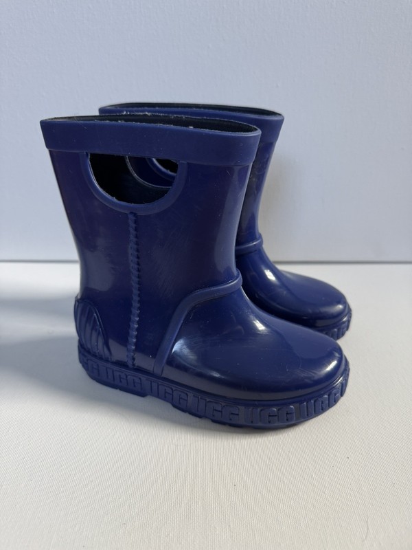 Ugg T Rahjee Color Navy Blue Girls Size 9 Waterproof Rainboots