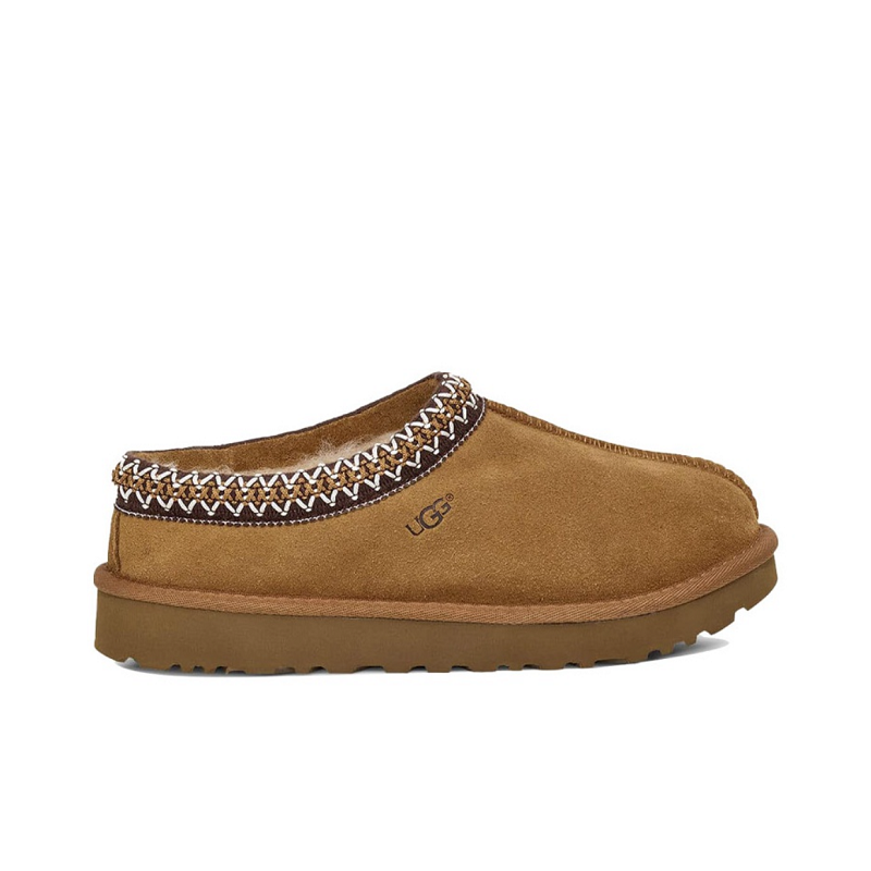 UGG Tasman Chestnut Classic Wool Slipper Suede Flats Women's Shoes New And Box