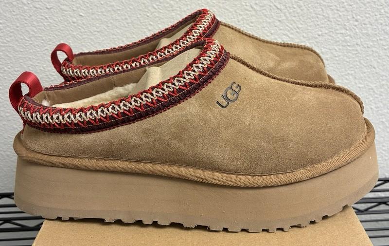 UGG Tazz Women's Platform Slippers - CHESTNUT W/ RED SIZES 5-10 (5955)