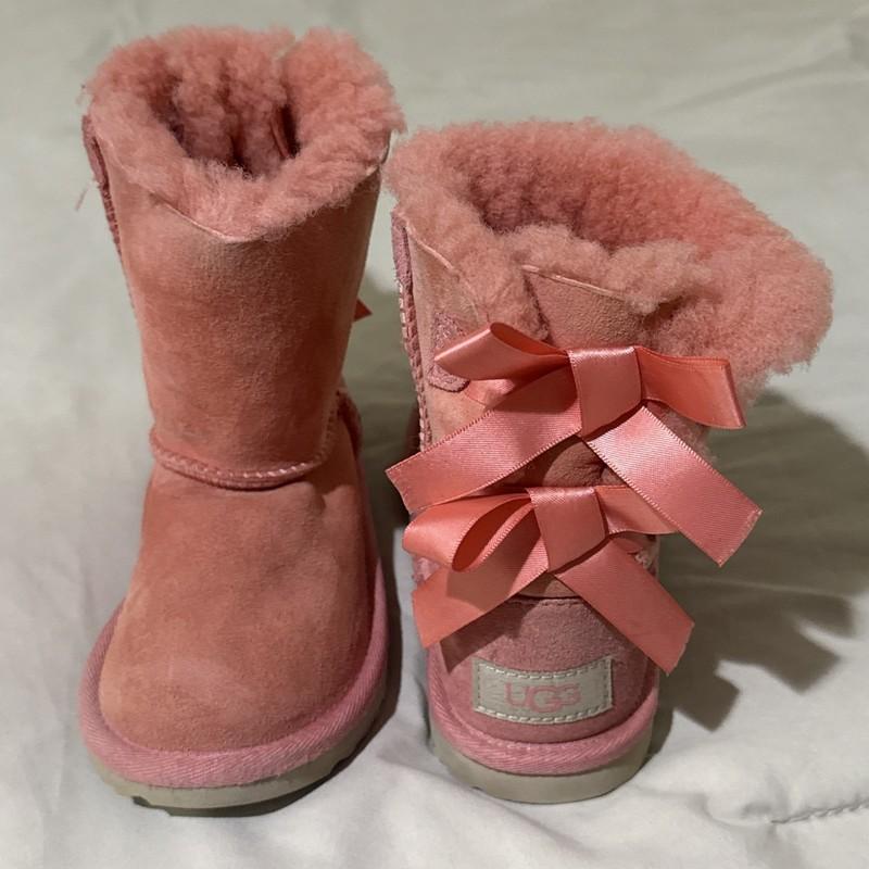 Ugg Toddlers Bailey Bow II Boot Size 10 Pink