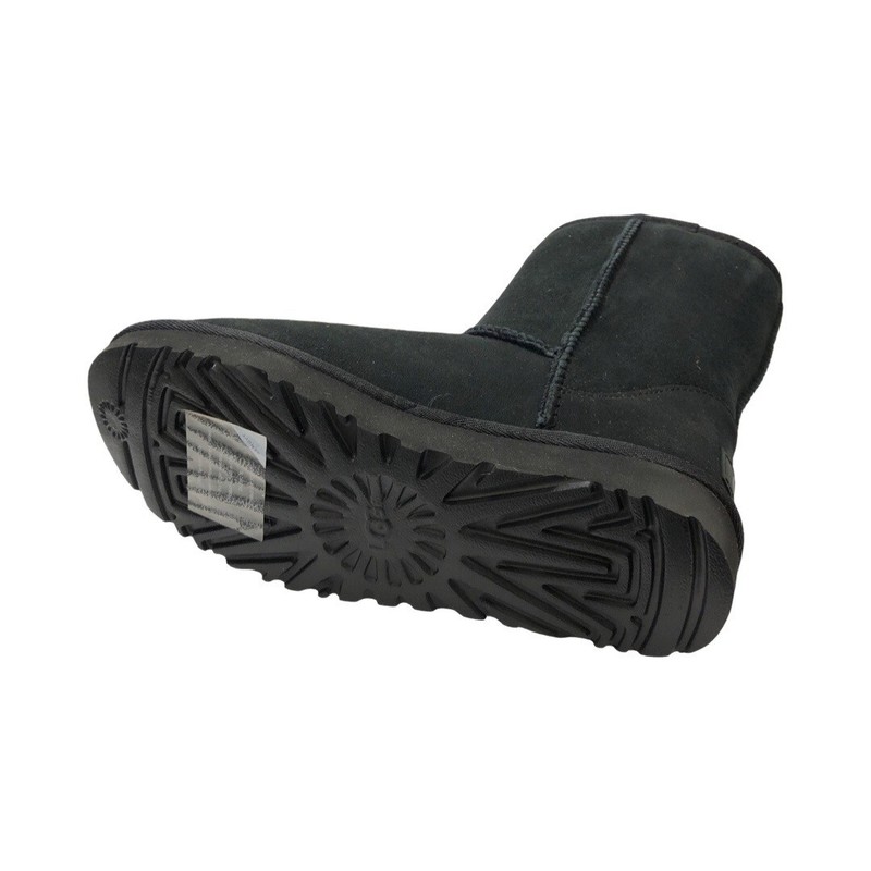 UGG Women's Classic Short II Black Slip On Boots 1016223