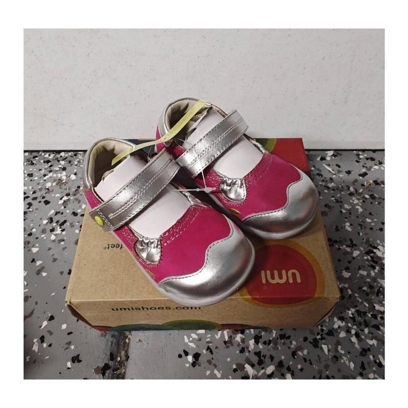 Umi Trincy Mary Jane Flats Fuchsia Pink Silver US 5.5 Walker