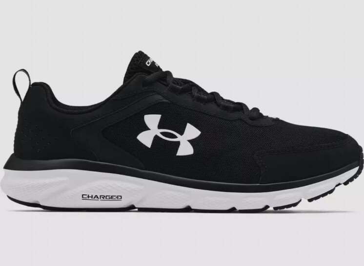Under Armour Charged Assert 9 Men's Running Shoes - Black/White Size US 10.5