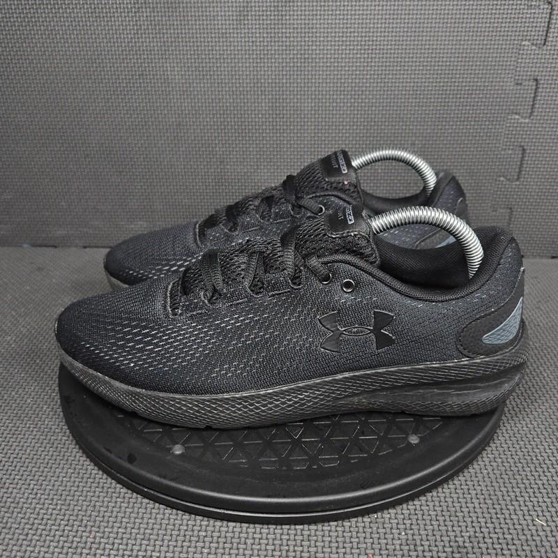 Under Armour Charged Pursuit 2 Running Shoes Women Sz 10 Triple Black Sneakers