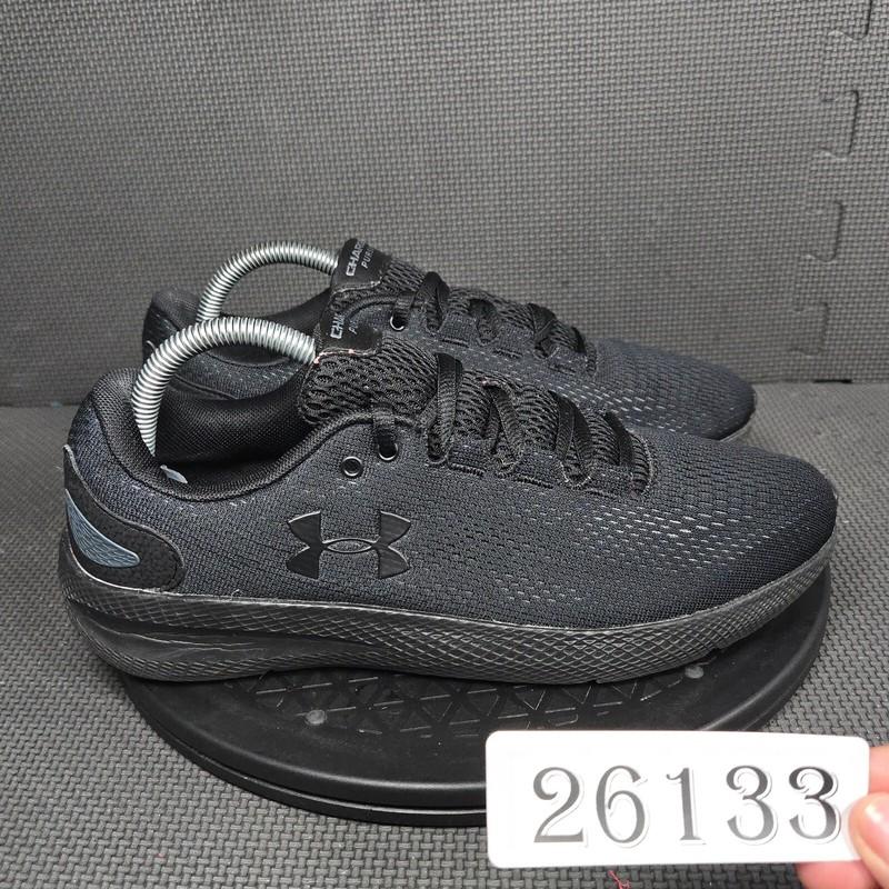Under Armour Charged Pursuit 2 Running Shoes Women Sz 10 Triple Black Sneakers