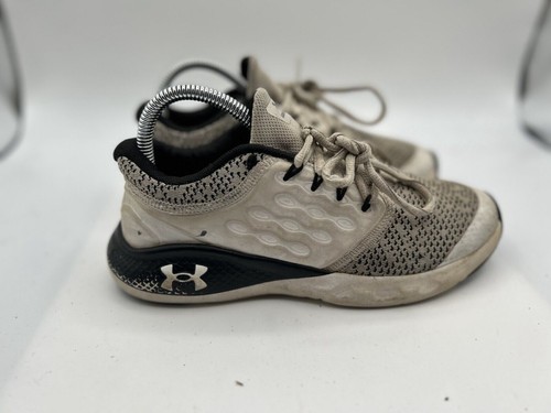 Under Armour Charged Vantage Athletic Boy's Sz 5Y Gray Lace Up 3024775101