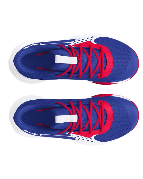 Under Armour Grade School UA Jet '23 BLU/RED Basketball Shoes 3026635-402