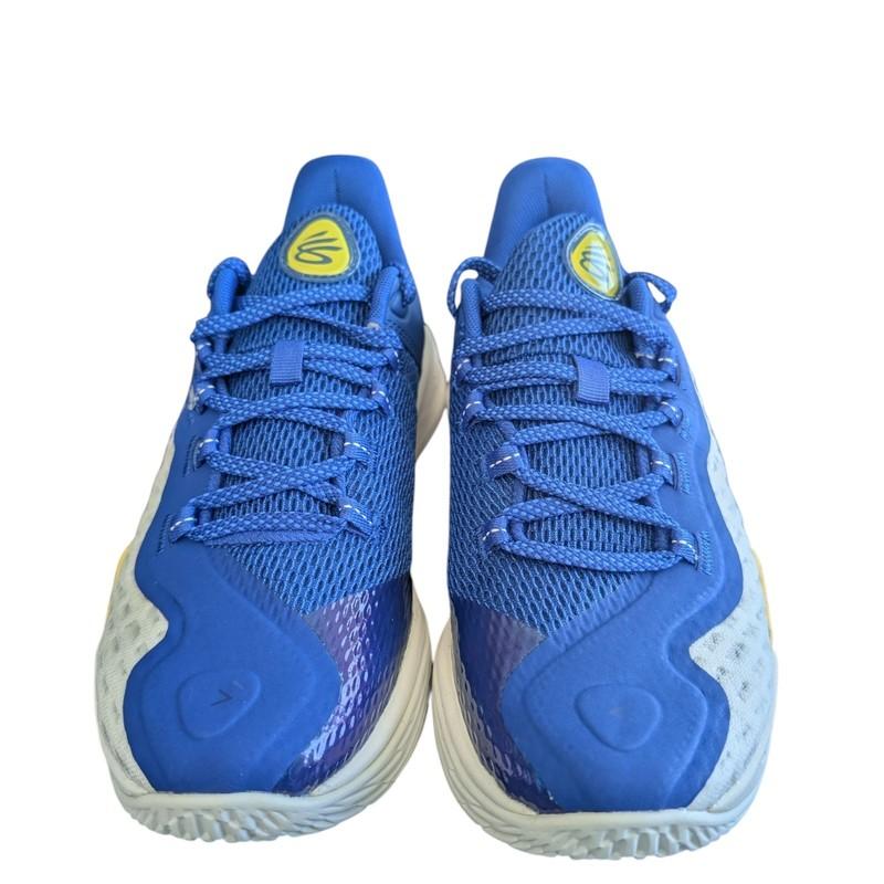Under Armour GS Curry 11 Basketball Shoes White/Blue Size 6.5Y Kids NIB