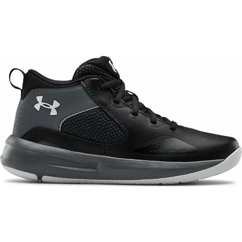 Under Armour GS Lockdown 5Y & 6Y Black/Pitch Gray 3023533-001 New in box
