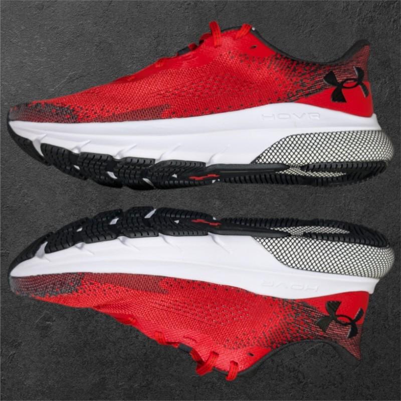 Under Armour HOVR Turbulence 2 Sneaker Men's 10.5 Red Black White Comfort Deluxe