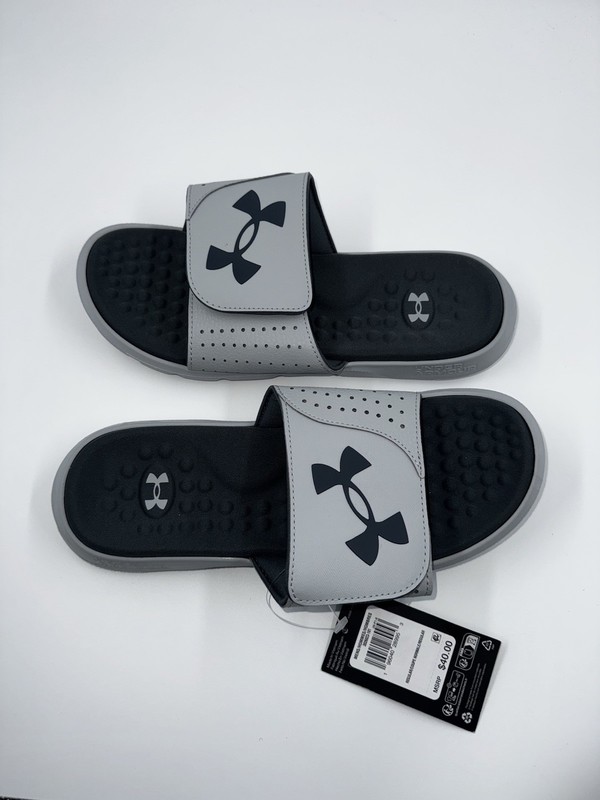 Under Armour Ignite Slides Gray Dark Gray 3026023-101 Mens Sandals Pick Size