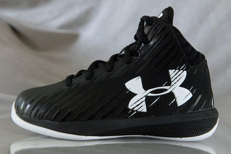 Under Armour Jet Express Mid Boys Basketball Shoes Black Size 12 Youth