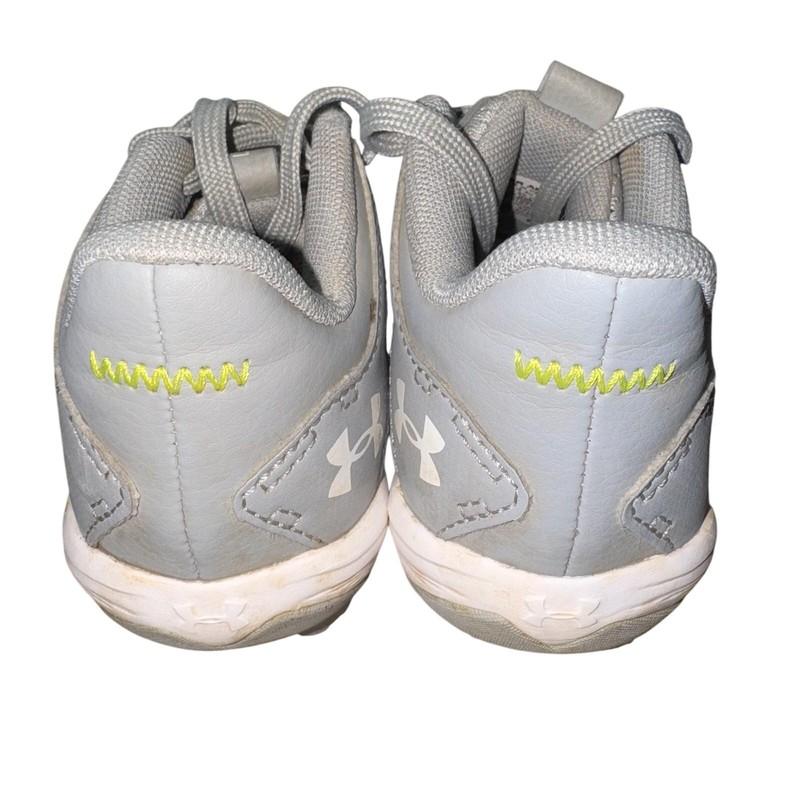 Under Armour Leadoff Low RM Baseball Cleats Youth Size 10K Gray UA Shoes