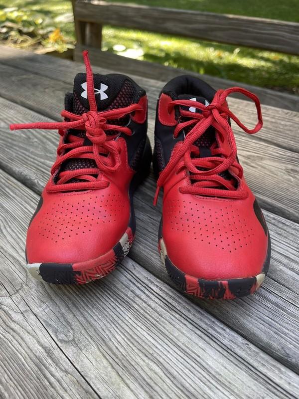 Under Armour Lockdown 3023534-601 Basketball Sneakers Youth Sz 3