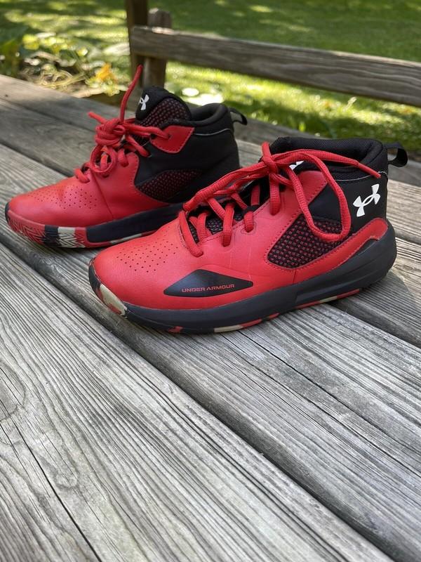Under Armour Lockdown 3023534-601 Basketball Sneakers Youth Sz 3