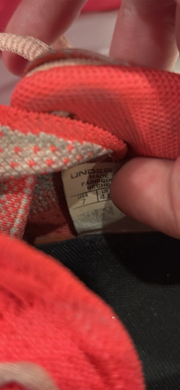 Under Armour Pink & White Break Thru Flow Running Shoes Size 7