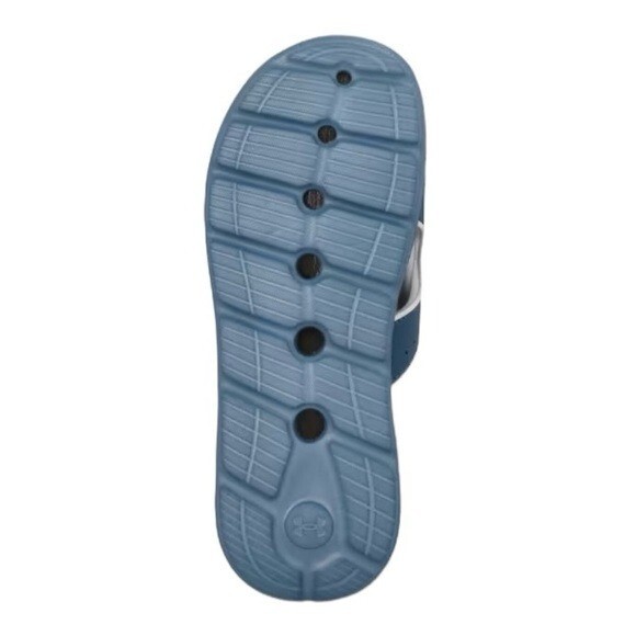 Under Armour Slides Women Size 10 Sandals Athletic Athleisure Ignite 7 Blue Mist