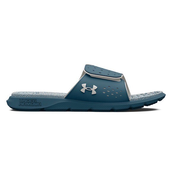 Under Armour Slides Women Size 10 Sandals Athletic Athleisure Ignite 7 Blue Mist