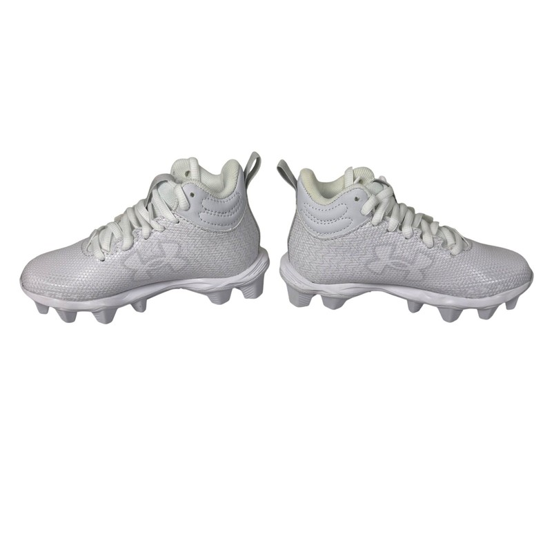 Under Armour UA Spotlight Fran 3.0 JR RM Youth Football Cleats White Size 10K