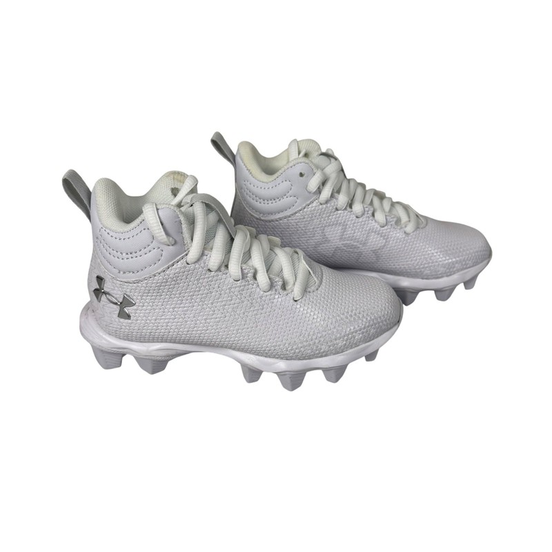 Under Armour UA Spotlight Fran 3.0 JR RM Youth Football Cleats White Size 10K