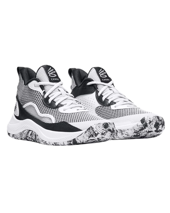 Under Armour Youth Curry 3Z 24 WHT/BLK (GS) 3027627-101