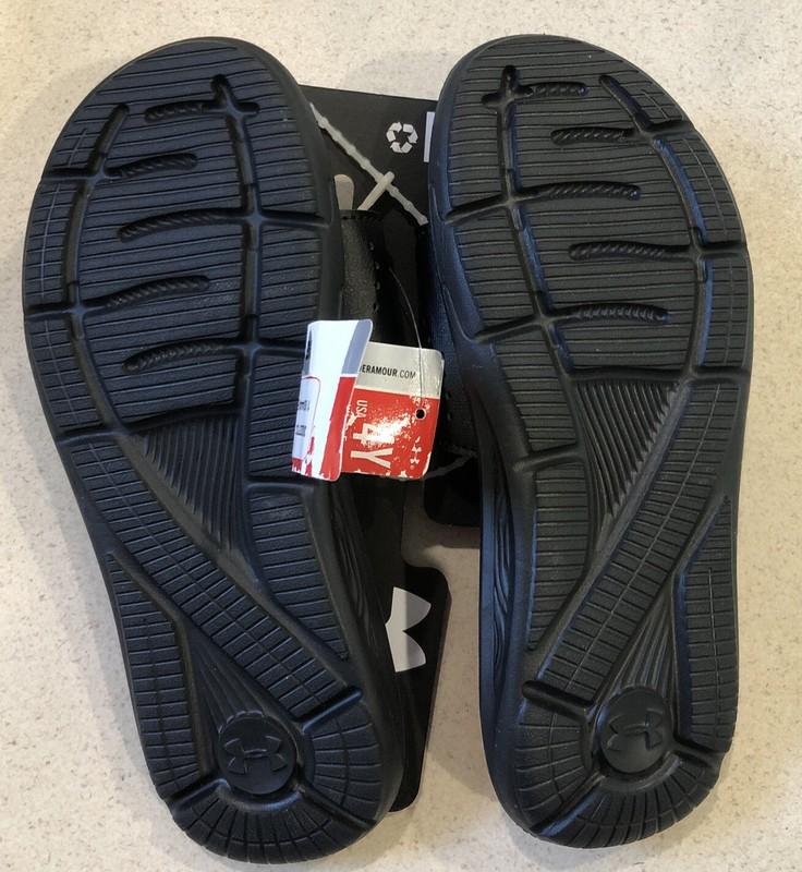 Under Armour Youth Girls Ignite 4d Foam Sandals Black And Pink Size 4y