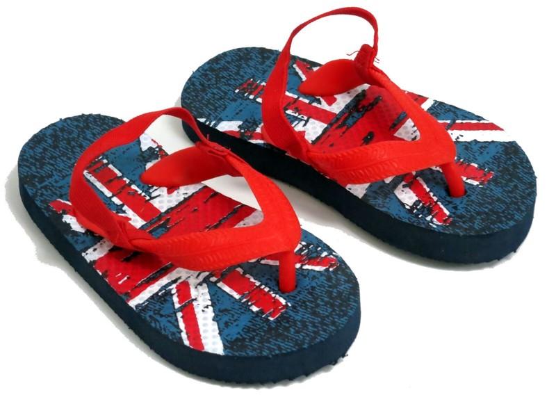 Union Jack Flag Flip Flop Sandals With Strap Size Young Boys UK 6-7 Eur 23-24