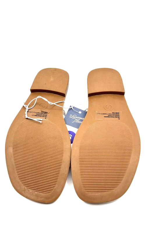 Universal Thread Goods Co Woman’s Louie Cream Sandals Memory Foam Size 6