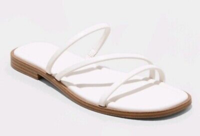 Universal Thread Goods Co Woman’s Louie Cream Sandals Memory Foam Size 6