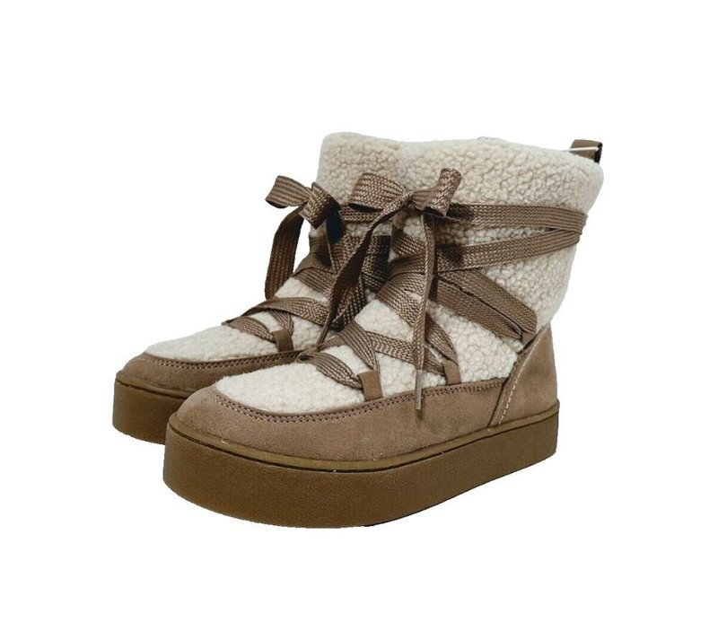 Universal Thread Women's Birgitte Winter Boots Taupe - Size 6