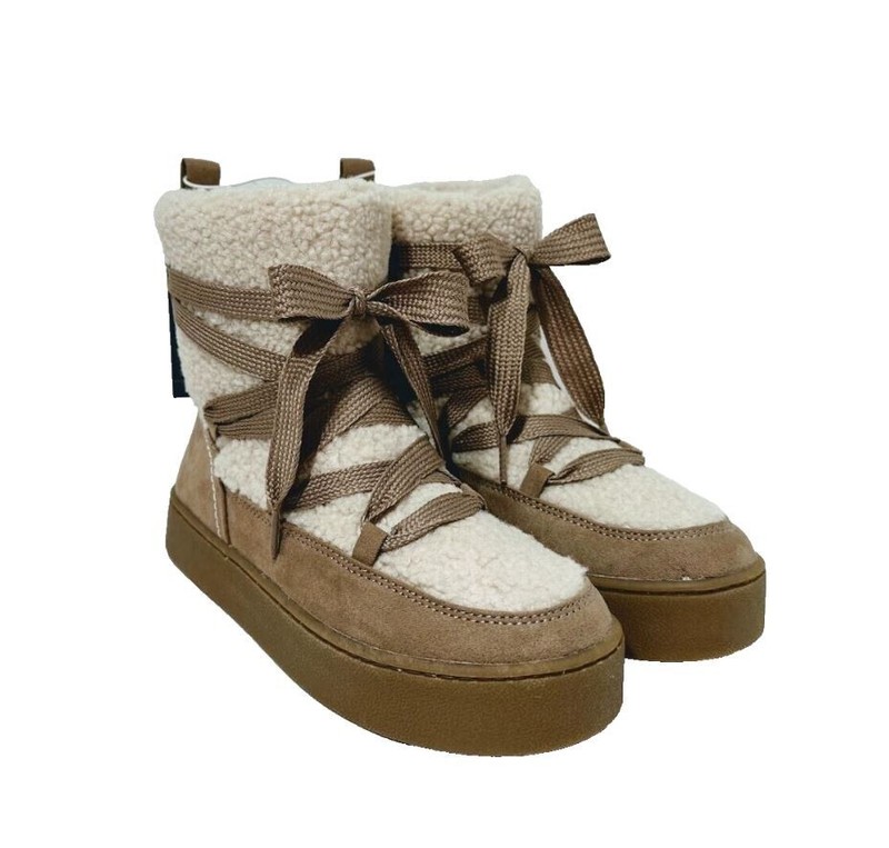 Universal Thread Women's Birgitte Winter Boots Taupe - Size 6