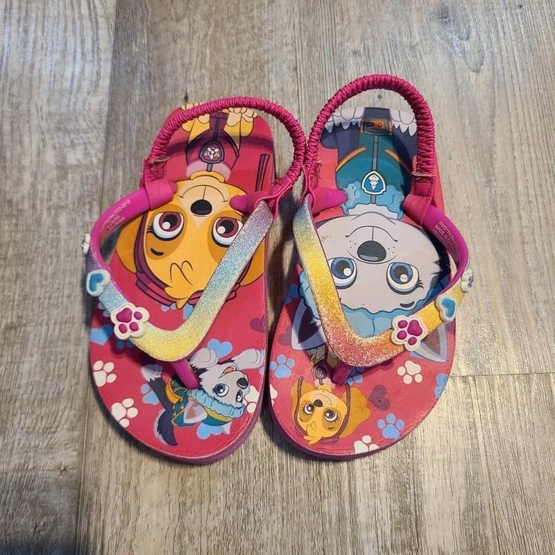 Unknown Brand Size 7-8 Toddler Girls Paw Patrol Sandals