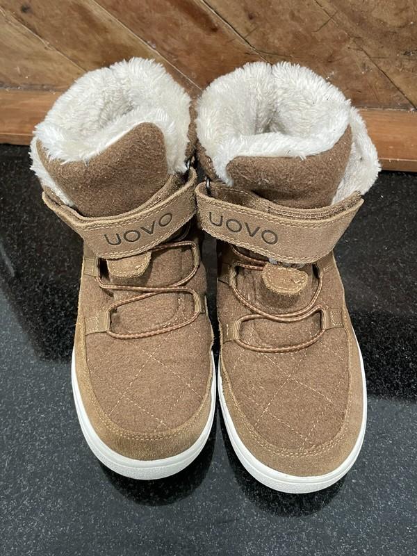Uovo Kids Boots Tan Suede Sneaker Shoe Boot Tan Brown Size 34