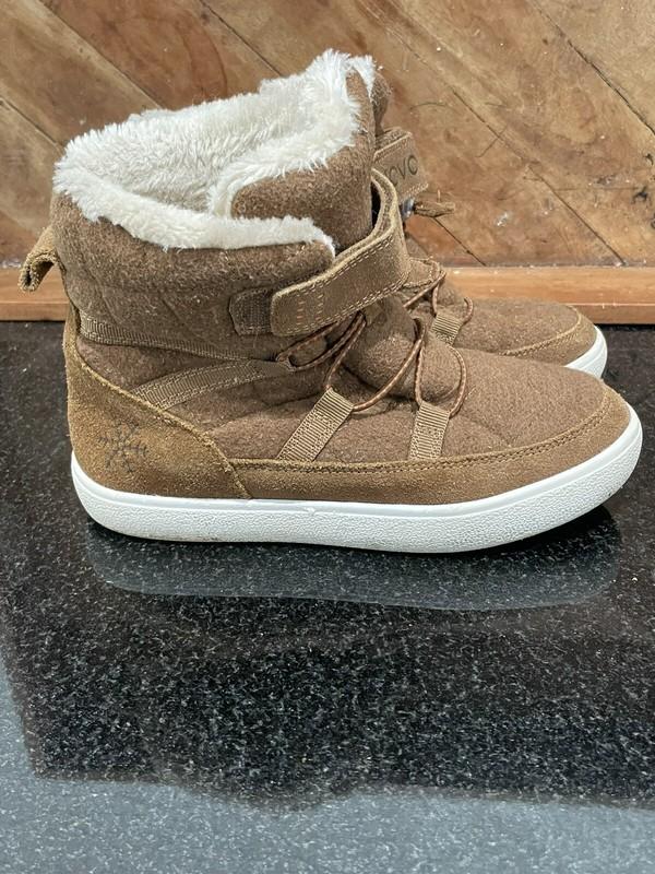 Uovo Kids Boots Tan Suede Sneaker Shoe Boot Tan Brown Size 34